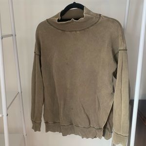 Free People Mock Neck Sweatshirt